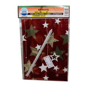Kit Saquinho Metalizado Natal (25 UNI)
